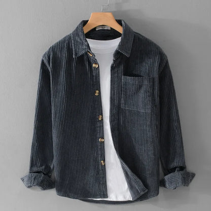 Corduroy Cotton Workwear Shirt Jacket