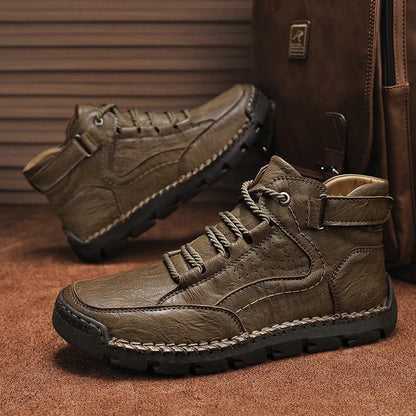Artigiano Hand-Stitched Leather Boots