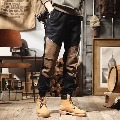 Patchwork Cargo Workwear Pants