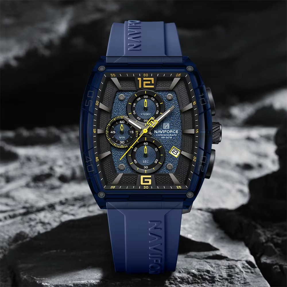 Chrono-Active Silicone Strap Watch