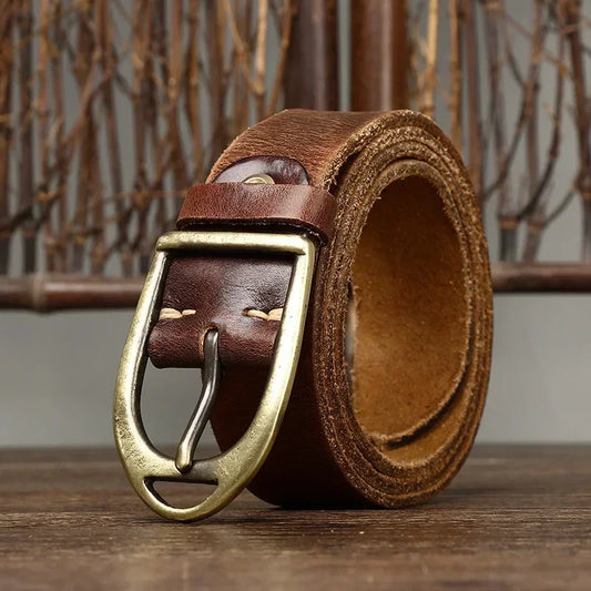 Copper-Crest Genuine Leather Belt
