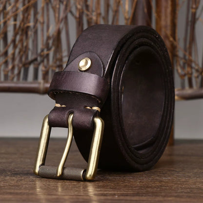 THICK COWHIDE BELT