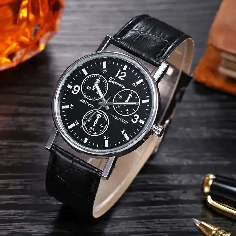 Classic Chrono Leather Watch