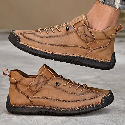 Casual Leather Slip-On Loafers
