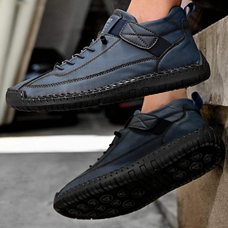 Casual Leather Slip-On Loafers