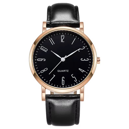 Vintage Leather Military Quartz Watch
