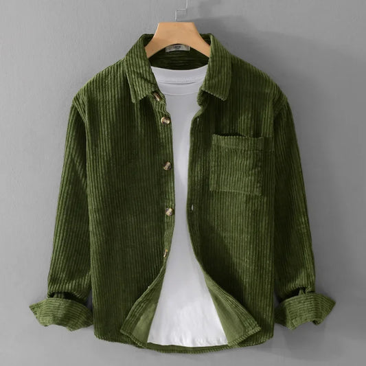 Corduroy Cotton Workwear Shirt Jacket