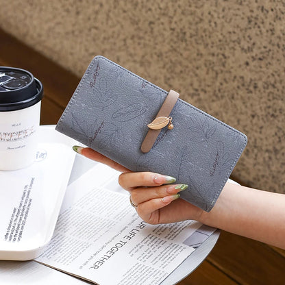 Floral Print Leather Wallet