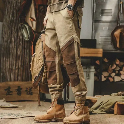 Patchwork Cargo Workwear Pants