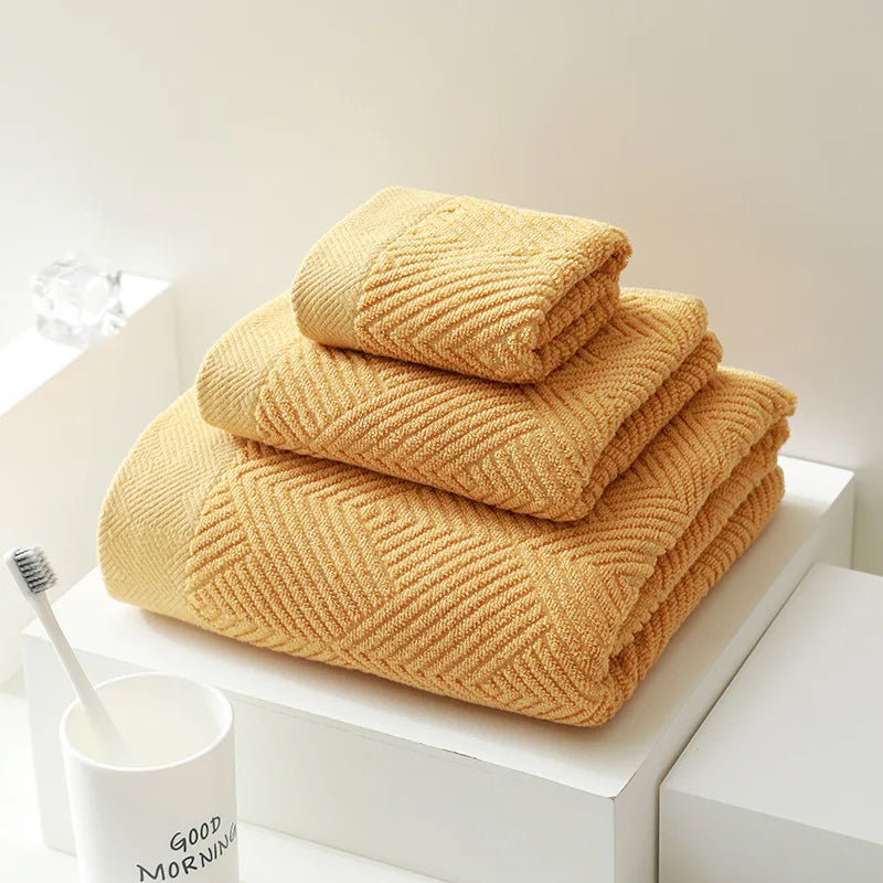 Lunara 3-Piece Cotton Towel Set