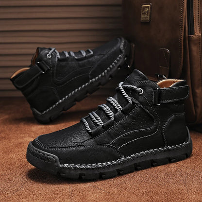 Artigiano Hand-Stitched Leather Boots