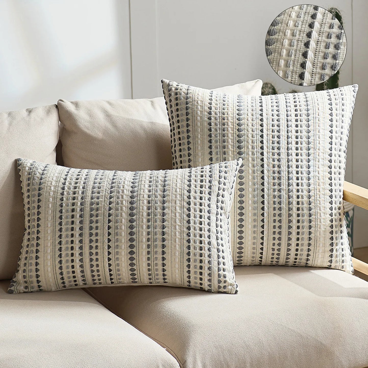 Riviera Stripe Accent Pillow Cover