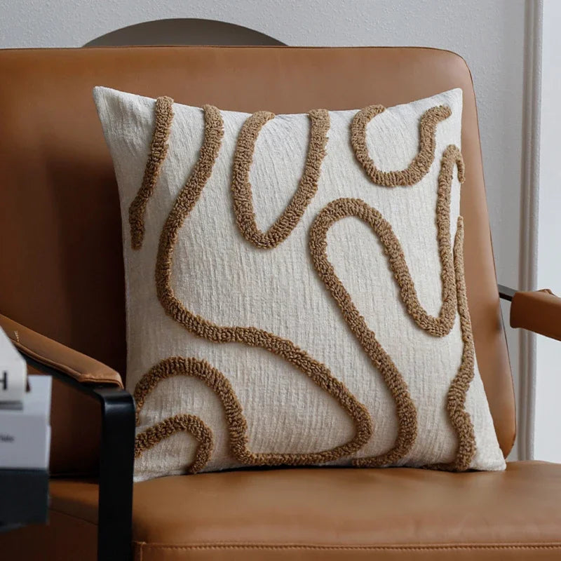Boho Wave Geometric Pillowcase