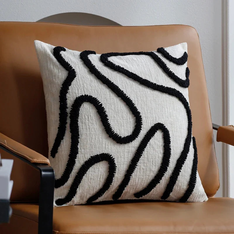 Boho Wave Geometric Pillowcase
