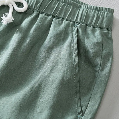 COASTAL BREEZE LINEN SHORTS