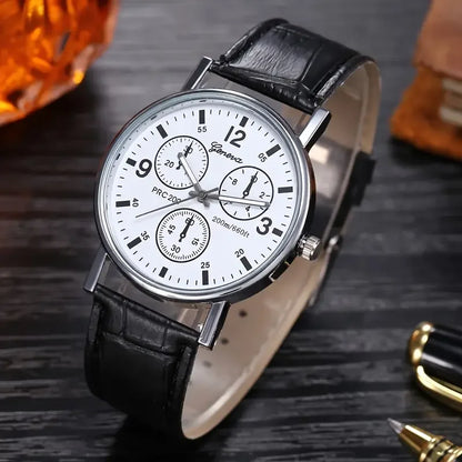 Classic Chrono Leather Watch