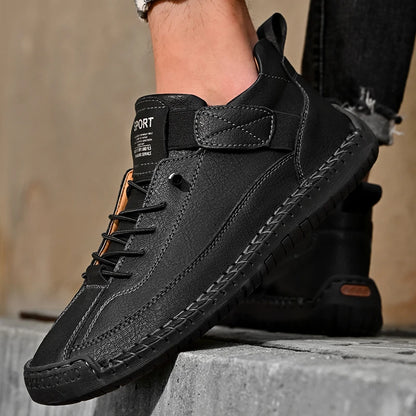Casual Leather Slip-On Loafers
