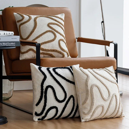 Boho Wave Geometric Pillowcase