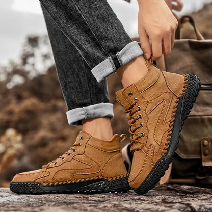 Winter Leather Hiking Ankle Boots