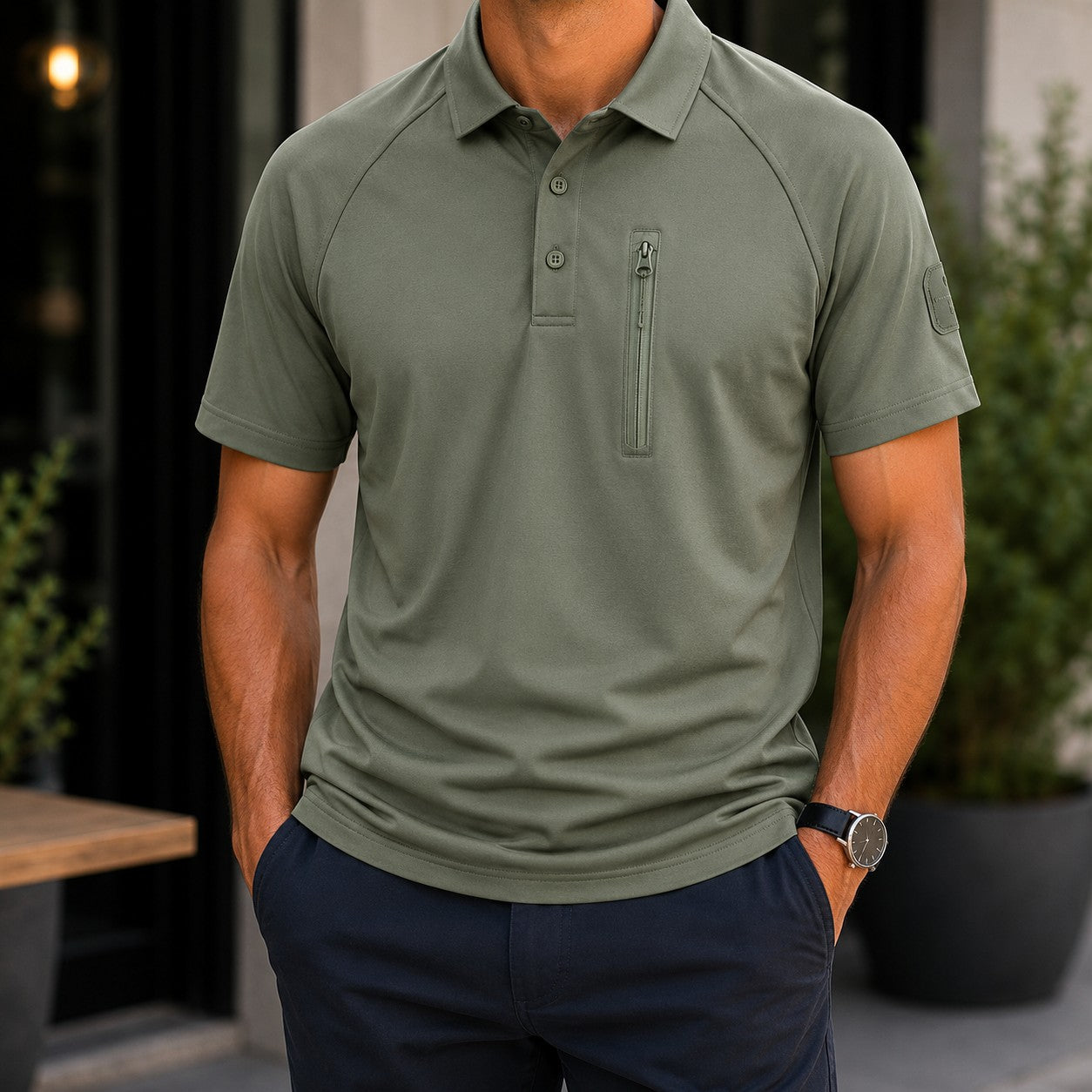 TACTICAL ZIP POCKET POLO