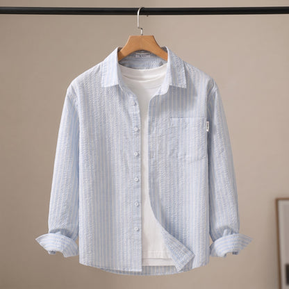 THIN STRIPE COTTON SHIRT