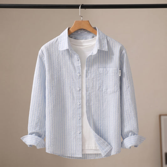 THIN STRIPE COTTON SHIRT