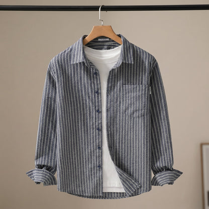 THIN STRIPE COTTON SHIRT