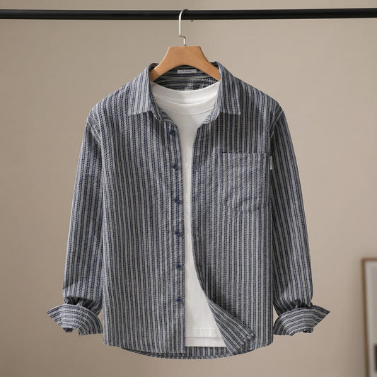 THIN STRIPE COTTON SHIRT