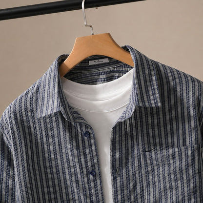 THIN STRIPE COTTON SHIRT