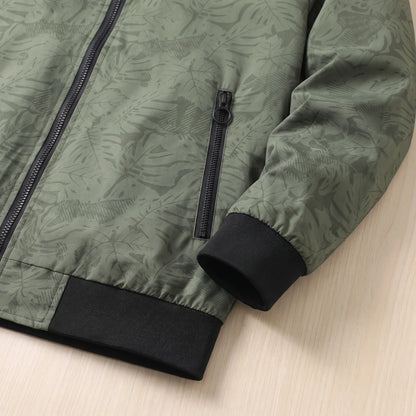 Bomber zip pocket and cuff detail