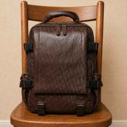 TOP-GRAIN LEATHER BACKPACK