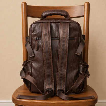 TOP-GRAIN LEATHER BACKPACK