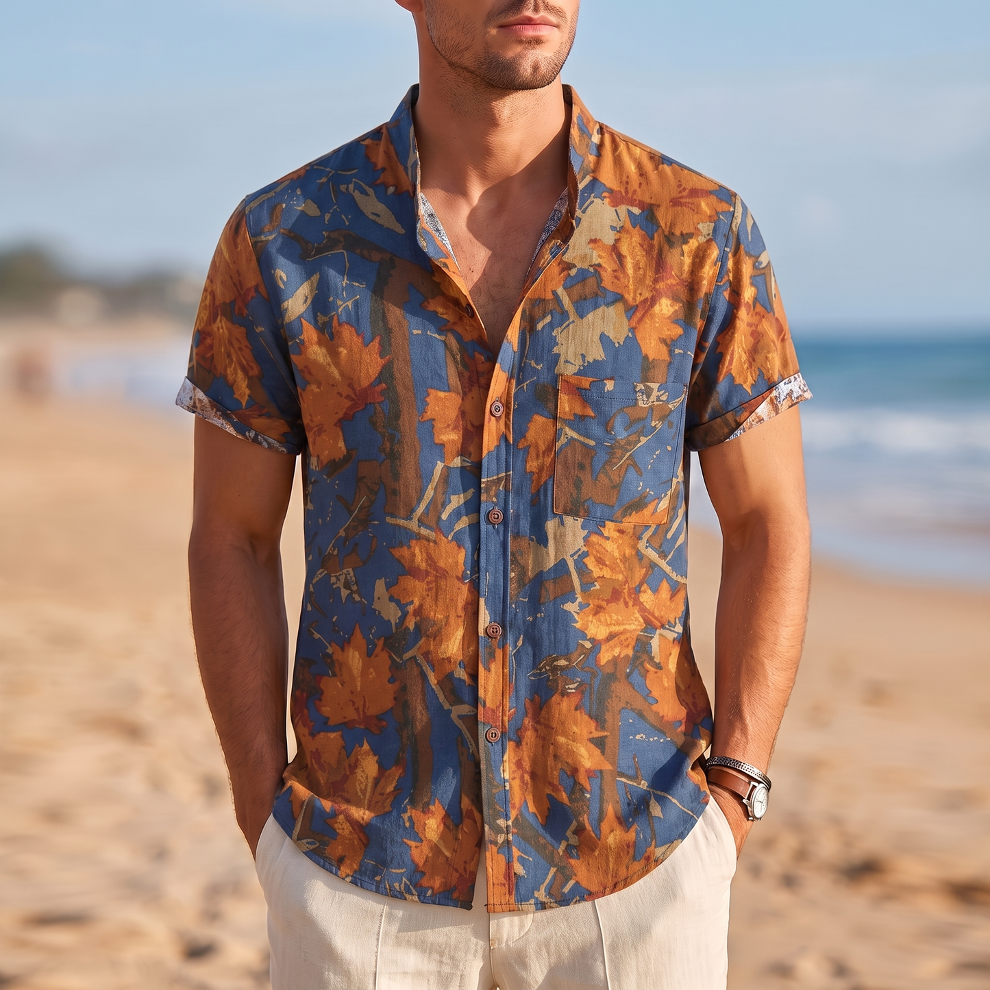 TRIBAL PATTERN SUMMER SHIRT