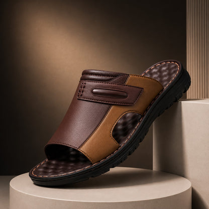 TWO TONE SLIP ON SLIDES