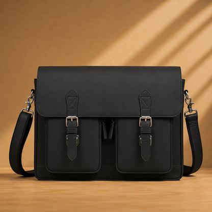 VINTAGE COWHIDE LEATHER BRIEFCASE