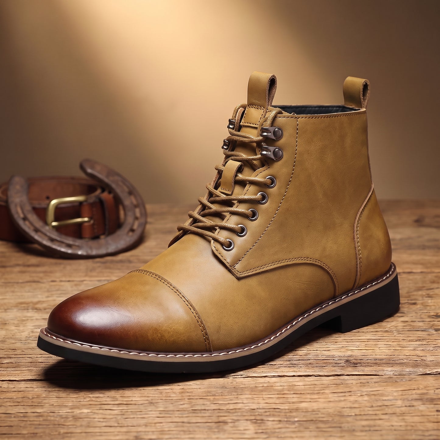 VINTAGE STITCH ANKLE BOOTS