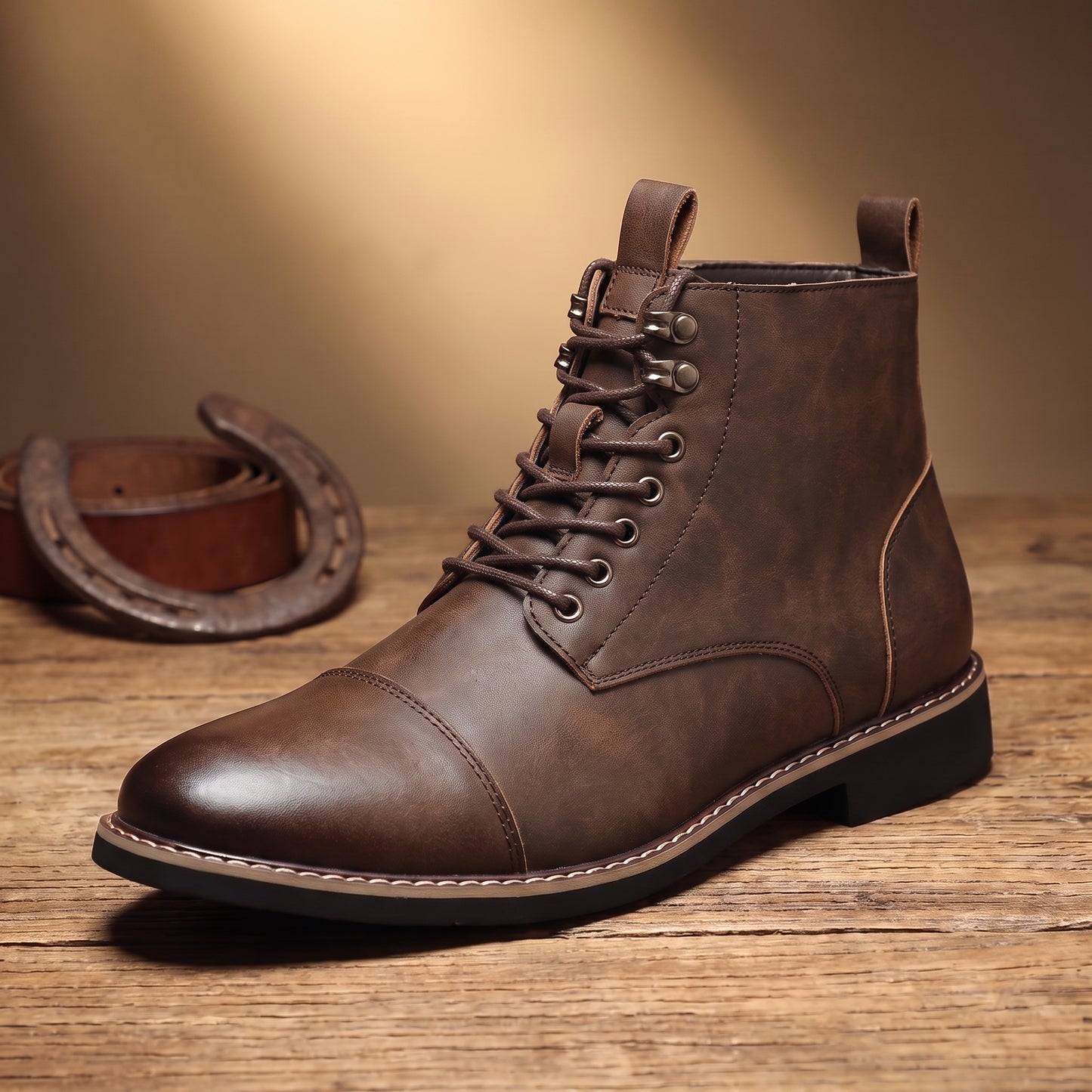 VINTAGE STITCH ANKLE BOOTS