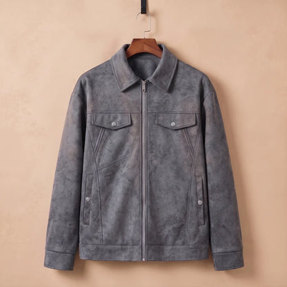 Vintage Wash Jacket in Grey