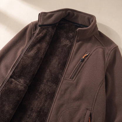 Close up of the WARM LINED FLEECE plush lining