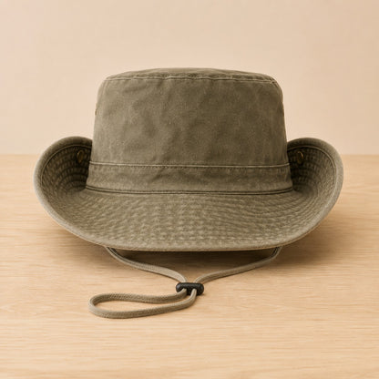WEATHERED COTTON SAFARI HAT