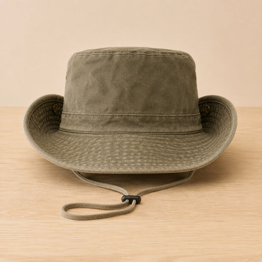 WEATHERED COTTON SAFARI HAT