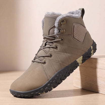 Wide Toe Boots in Khaki