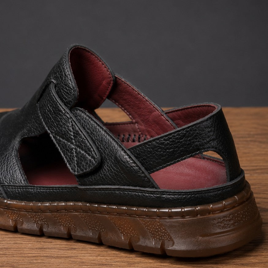WOVEN STITCH COVERED SANDALS