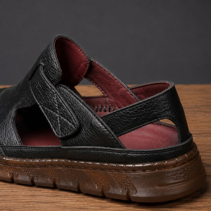 WOVEN STITCH COVERED SANDALS