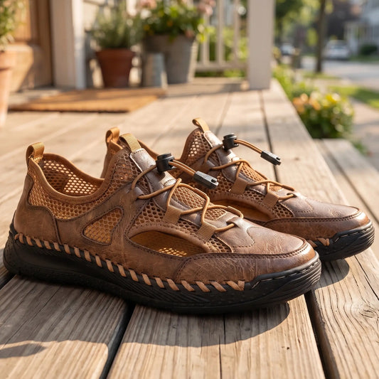 WOVEN STITCH TRAIL SNEAKERS