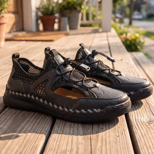 WOVEN STITCH TRAIL SNEAKERS