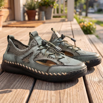 WOVEN STITCH TRAIL SNEAKERS