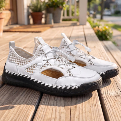 WOVEN STITCH TRAIL SNEAKERS