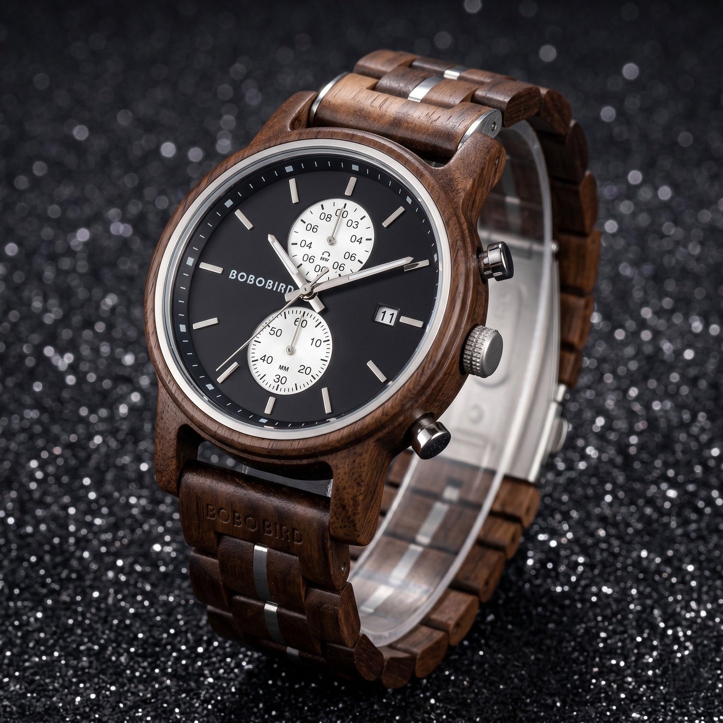 WOOD CHRONOGRAPH WATCH