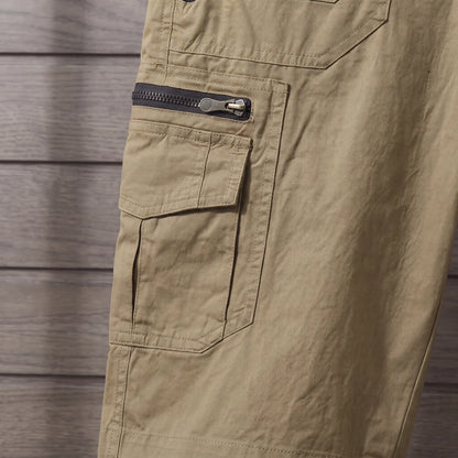 Zip Cargo Shorts thigh cargo pocket with zip pocket above